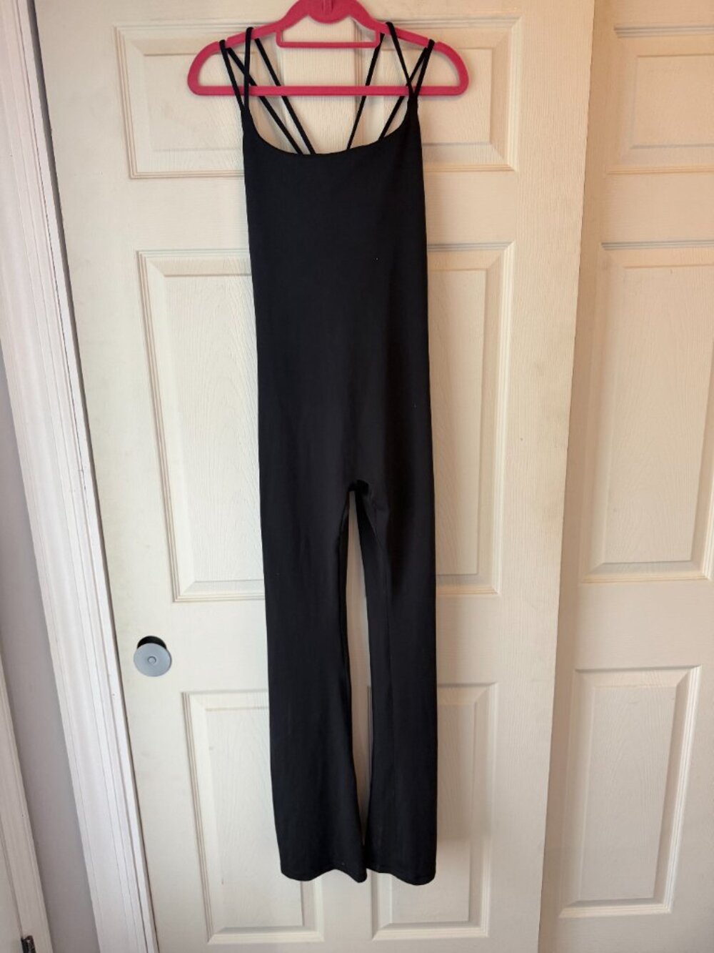 PINK Victoria's Secret Plunge Workout One piece Black Large  NEW with TAGS